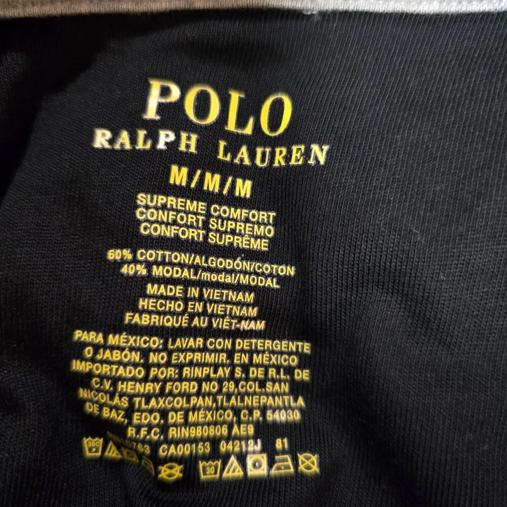 Polo Ralph Lauren Men's Supreme Comfort Long Sleeve Hooded Shirt Gray Medium NWT